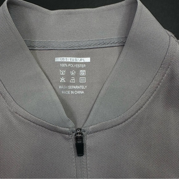 Ladie’s Racerback Mandarin Collar Gray Golf Shirt S 100% Polyester - Picture 6 of 6